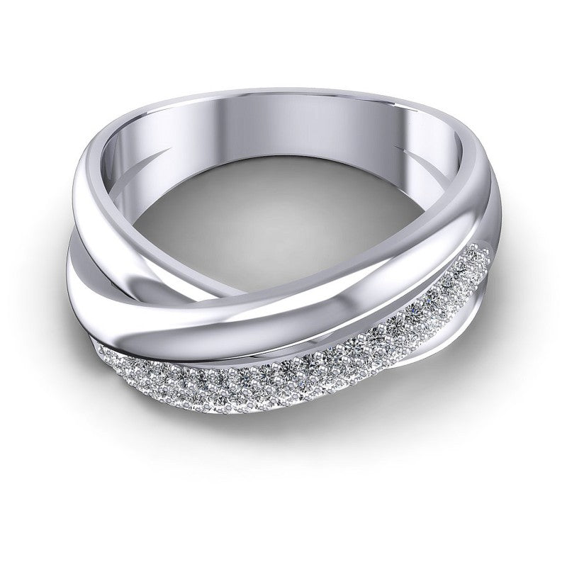 Round Diamonds 0.45CT Diamonds Wedding Band in 14KT Yellow Gold