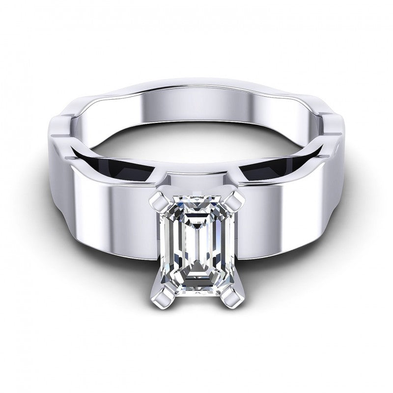 Emerald Diamonds 0.35CT Solitaire Ring in 14KT Yellow Gold