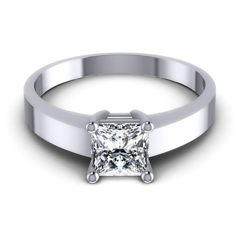 Princess Diamonds 0.35CT Solitaire Ring in 14KT Yellow Gold