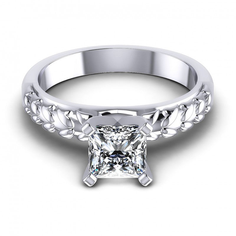 Princess Diamonds 0.35CT Solitaire Ring in 14KT Yellow Gold