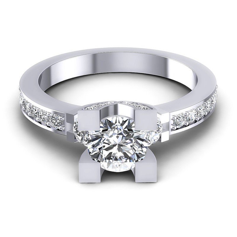 Round Diamonds 1.40CT Three Stone Ring in 14KT Yellow Gold