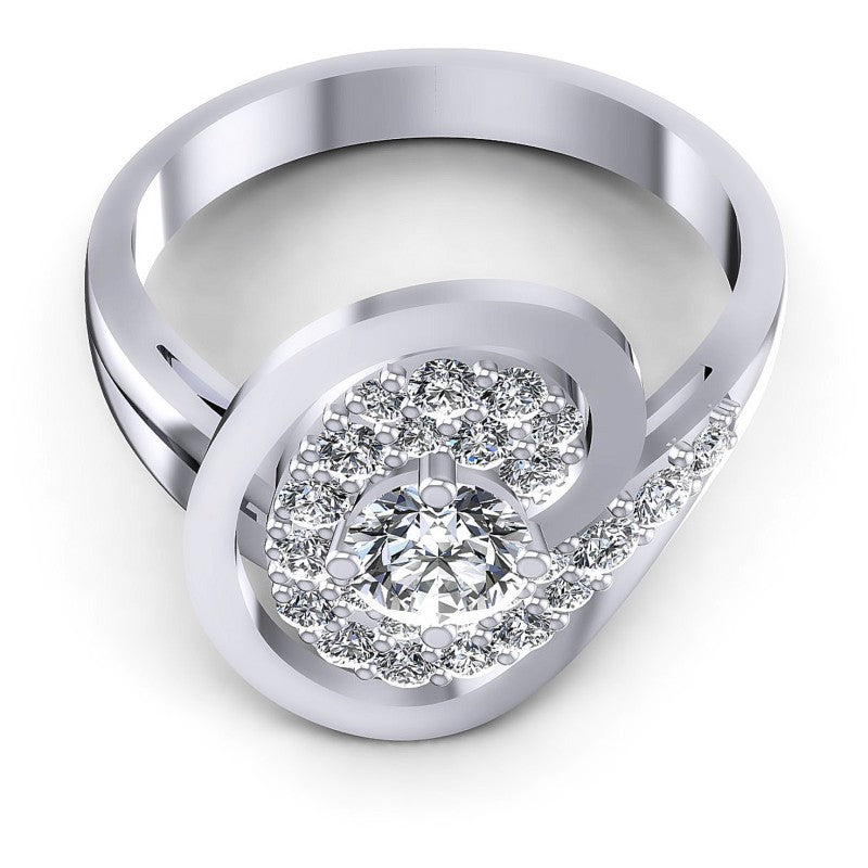 Round Diamonds 0.80CT Engagement Ring in 14KT Yellow Gold