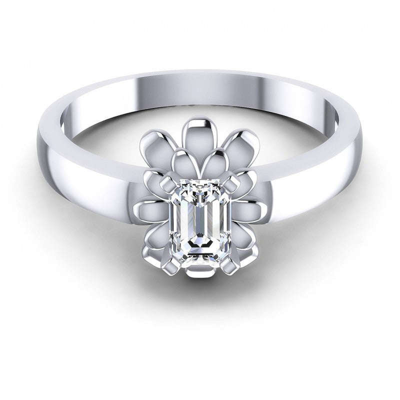 Emerald Diamonds 0.35CT Solitaire Ring in 14KT Yellow Gold