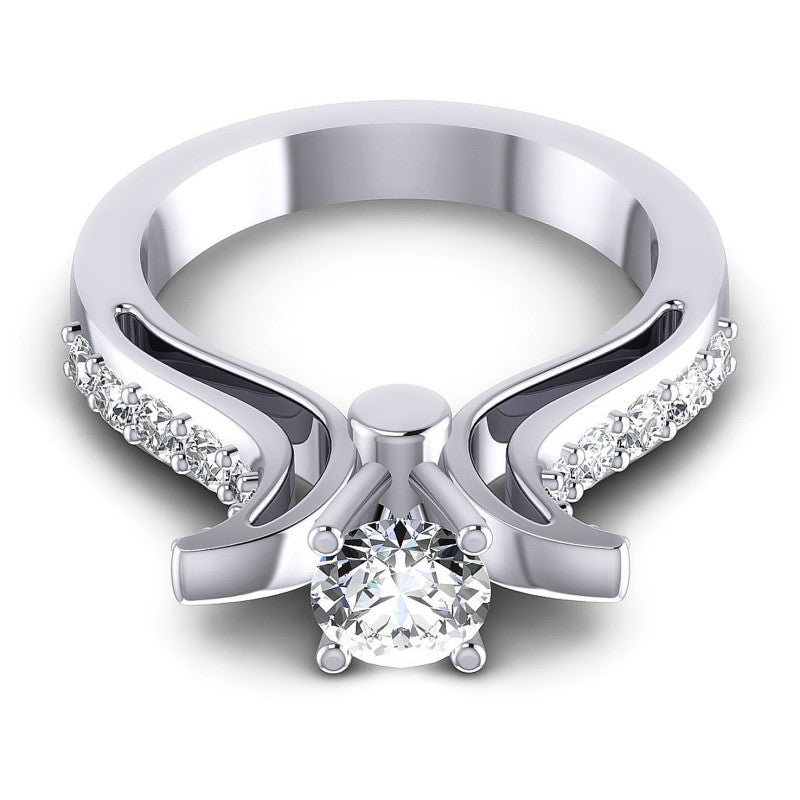 Round Diamonds 0.80CT Engagement Ring in 14KT Yellow Gold