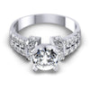Princess and Round Diamonds 1.45CT Engagement Ring in 14KT Yellow Gold