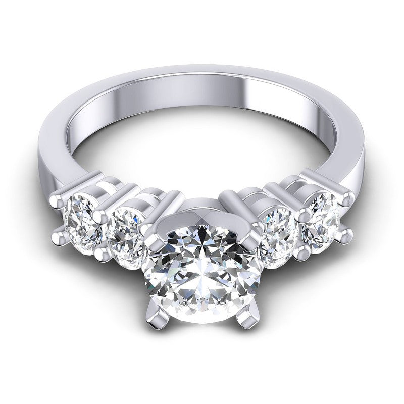 Round Diamonds 1.00CT Engagement Ring in 14KT Yellow Gold