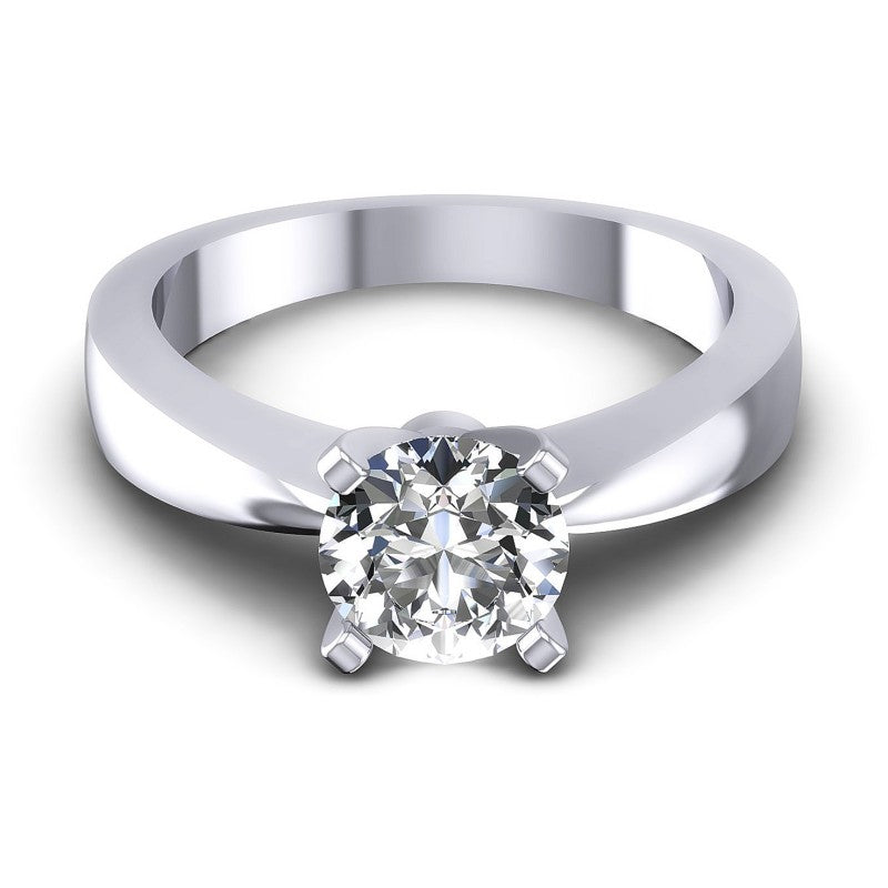 Round Diamonds 0.35CT Solitaire Ring in 14KT Yellow Gold
