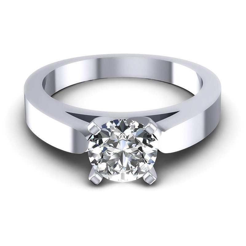 Round Diamonds 0.35CT Solitaire Ring in 14KT Yellow Gold