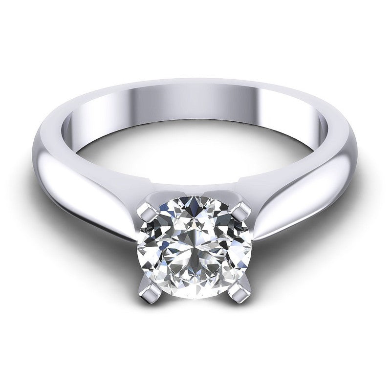 Round Diamonds 0.35CT Solitaire Ring in 14KT Yellow Gold