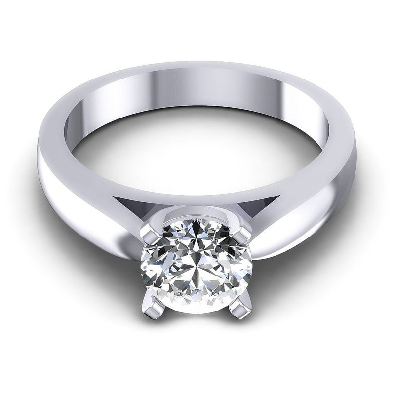 Round Diamonds 0.35CT Solitaire Ring in 14KT Yellow Gold