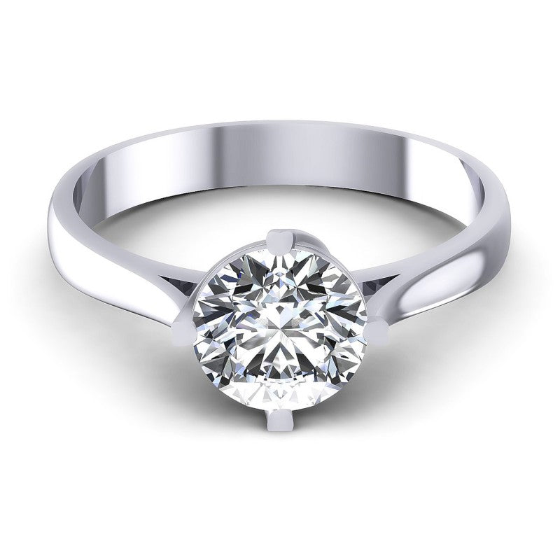 Round Diamonds 0.35CT Solitaire Ring in 14KT Yellow Gold