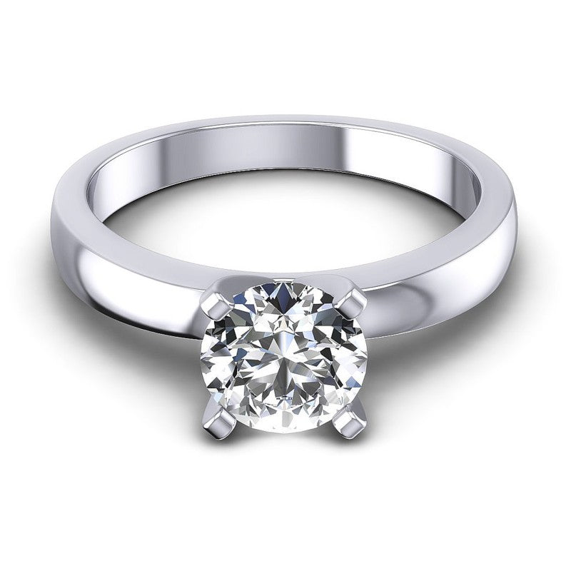Round Diamonds 0.35CT Solitaire Ring in 14KT Yellow Gold