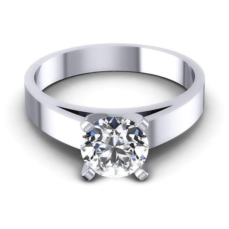 Round Diamonds 0.35CT Solitaire Ring in 14KT Yellow Gold