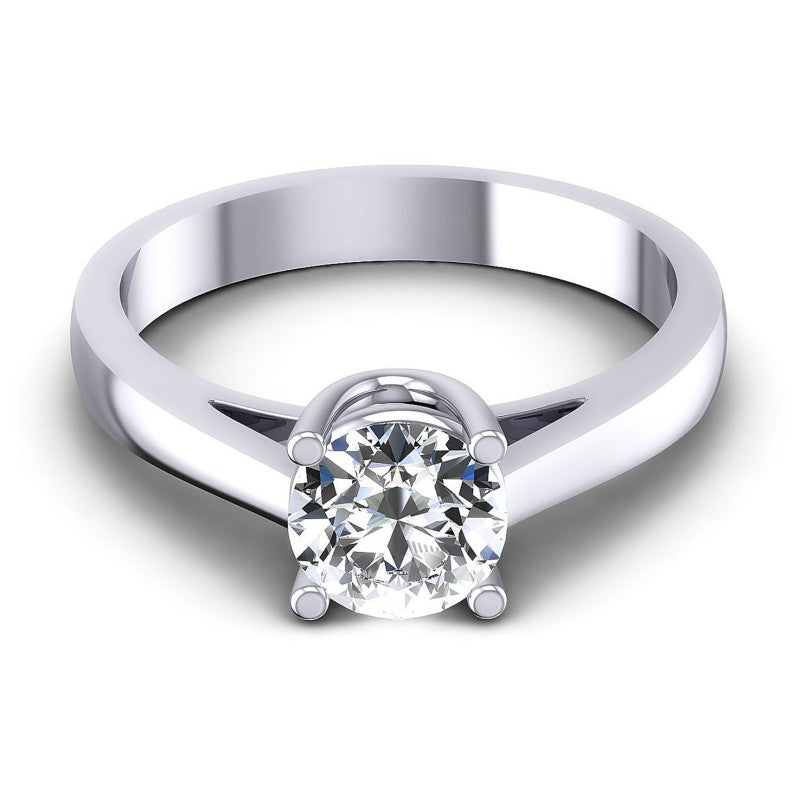 Round Diamonds 0.35CT Solitaire Ring in 14KT Yellow Gold