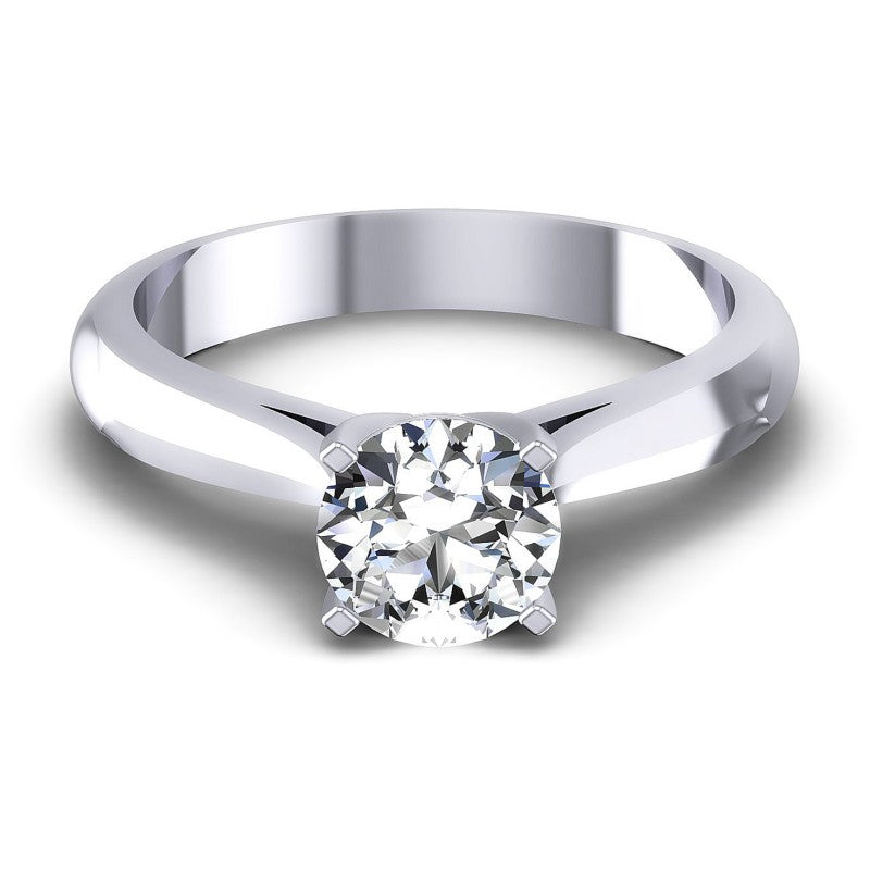 Round Diamonds 0.35CT Solitaire Ring in 14KT Yellow Gold