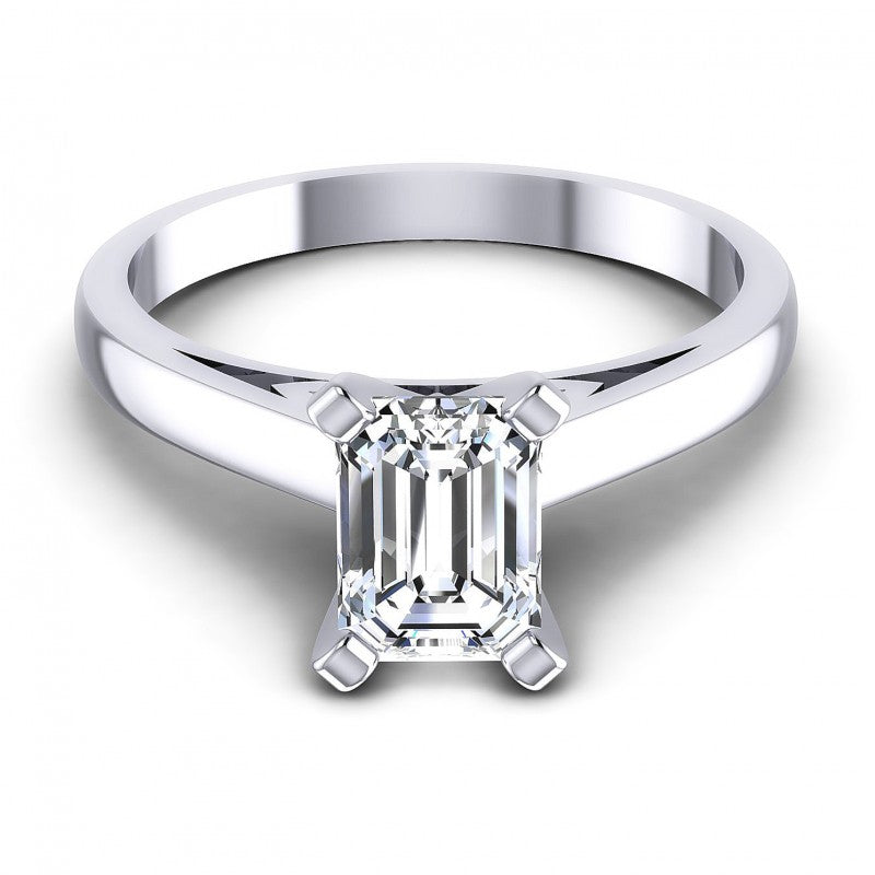 Round Cut Diamonds Solitaire Ring in 14KT Yellow Gold