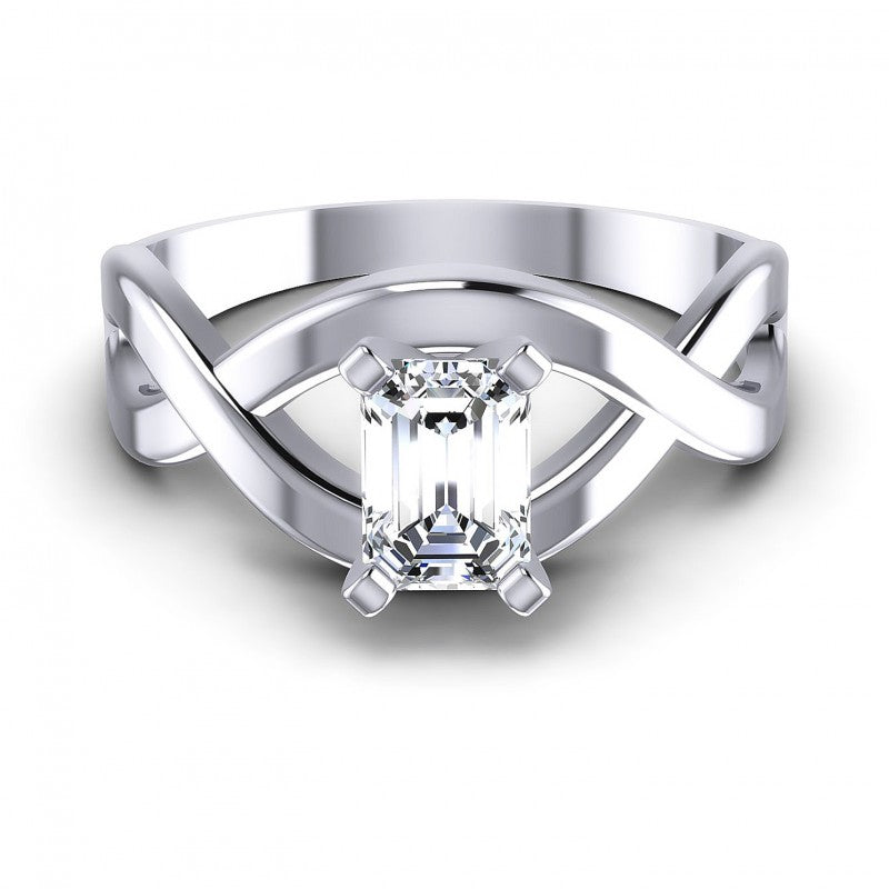 Round Cut Diamonds Solitaire Ring in 14KT Yellow Gold