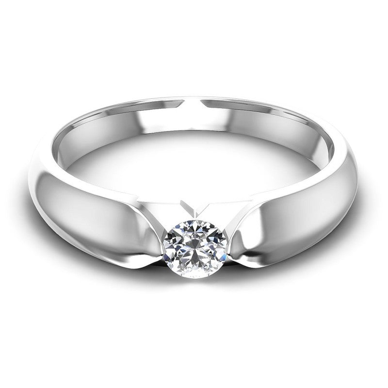 Round Cut Diamonds Mens Ring in 14KT Yellow Gold