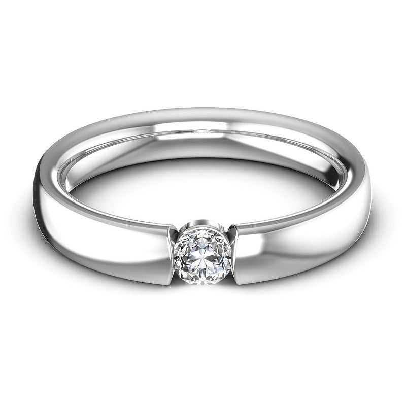 Round Cut Diamonds Mens Ring in 14KT Yellow Gold