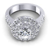 Round Diamonds 1.40CT Halo Ring in 14KT Yellow Gold