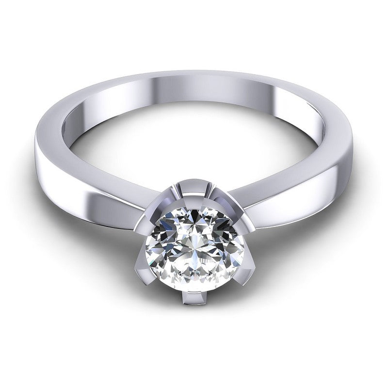 Round Diamonds 0.35CT Solitaire Ring in 14KT Yellow Gold