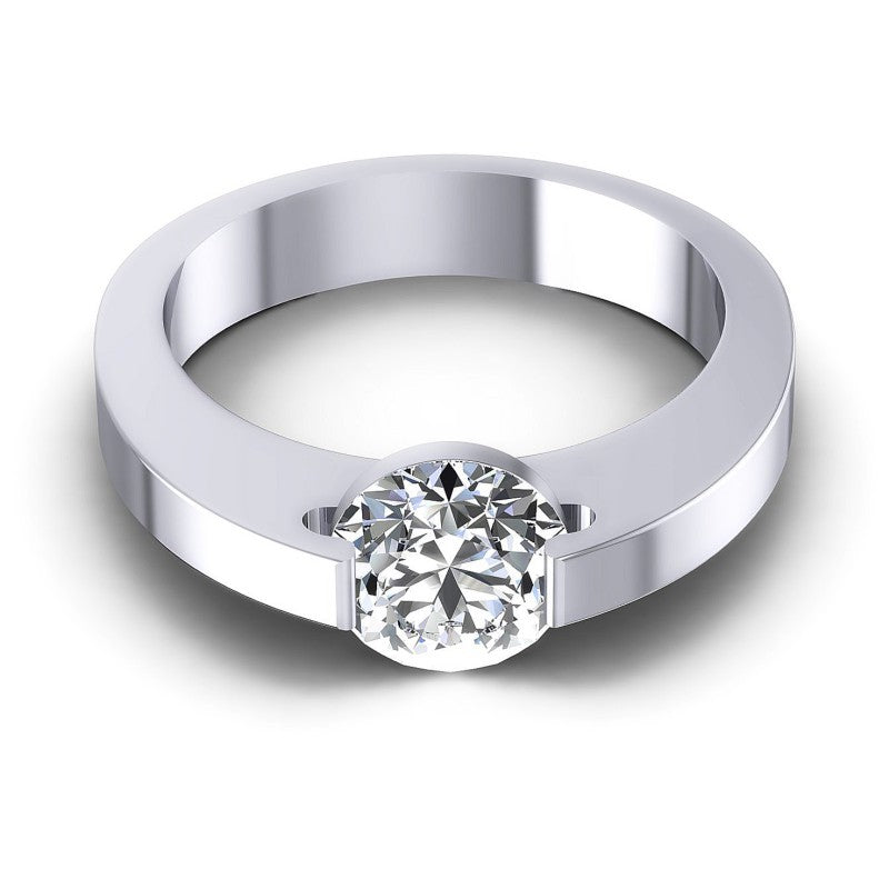 Round Diamonds 0.35CT Solitaire Ring in 14KT Yellow Gold