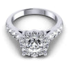 Round Diamonds 1.20CT Halo Ring in 14KT Yellow Gold