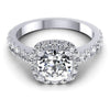Round Diamonds 1.25CT Halo Ring in 14KT Yellow Gold