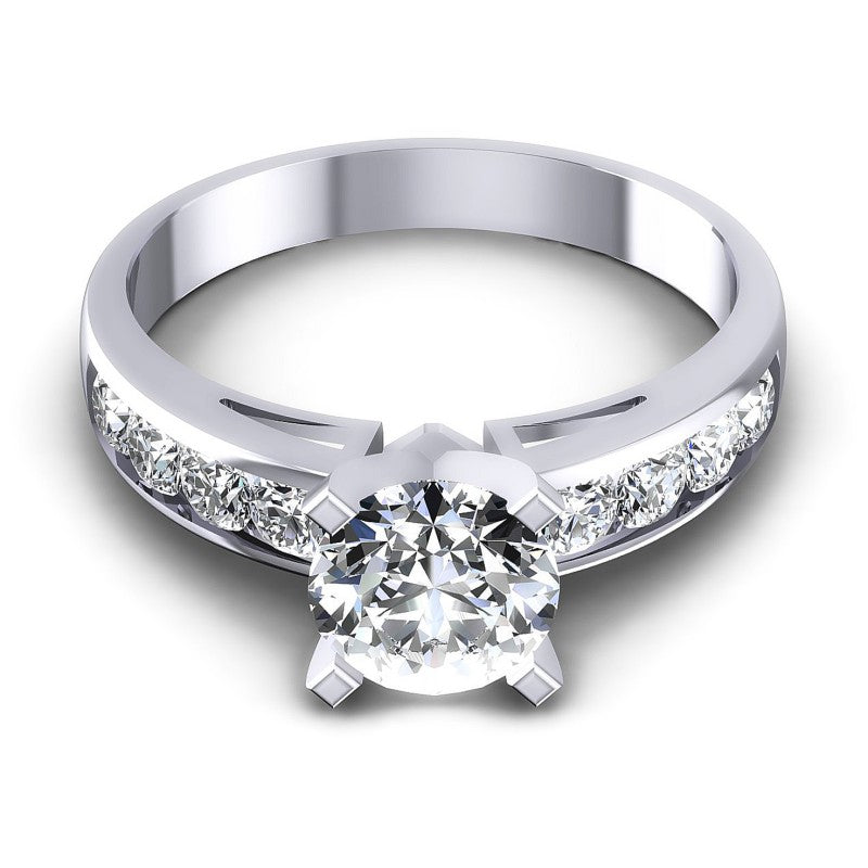 Round Diamonds 1.00CT Engagement Ring in 14KT Yellow Gold