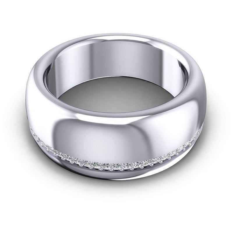 Round Diamonds 0.25CT Diamonds Wedding Band in 14KT Yellow Gold