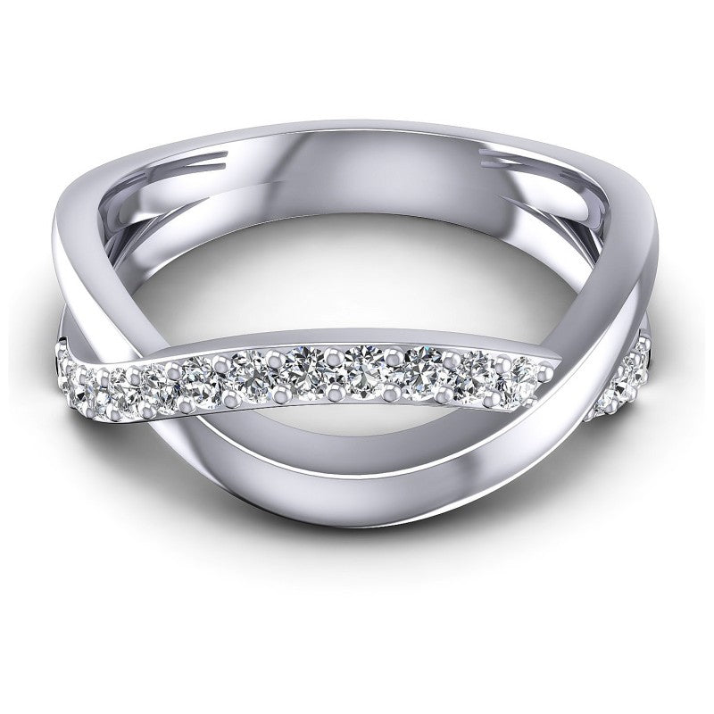 Round Diamonds 0.35CT Diamonds Wedding Band in 14KT Yellow Gold