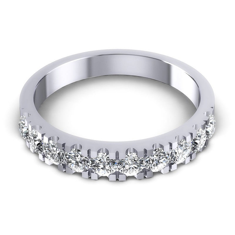 Round Diamonds 1.00CT Diamonds Wedding Band in 14KT Yellow Gold