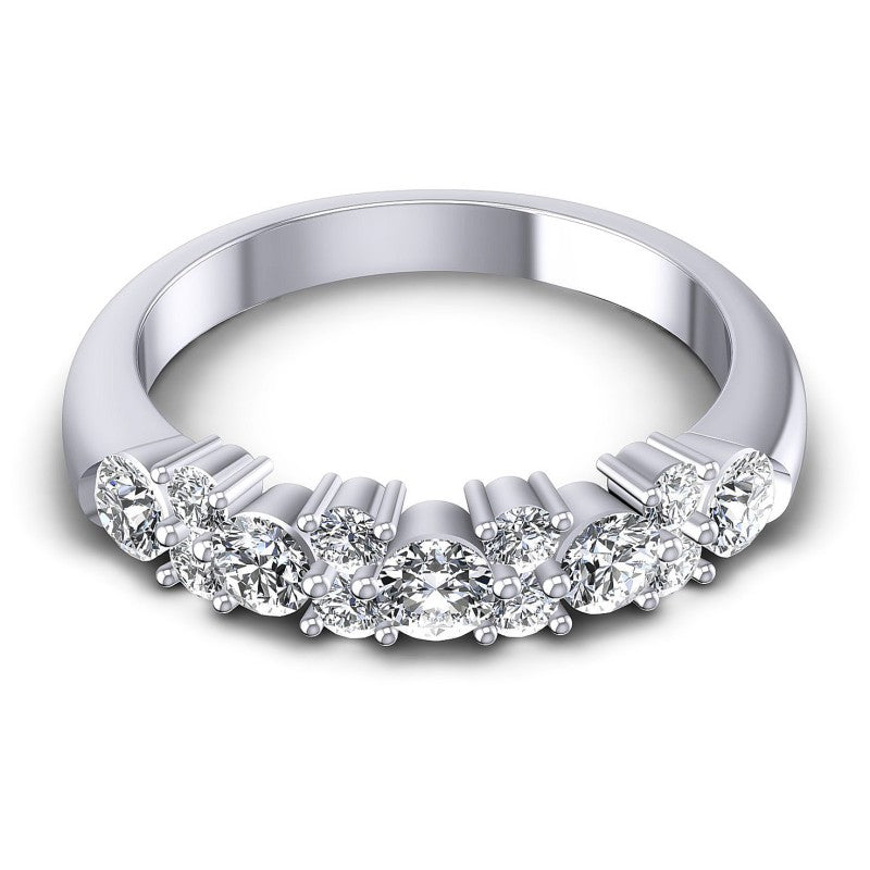 Round Diamonds 0.95CT Diamonds Wedding Band in 14KT Yellow Gold