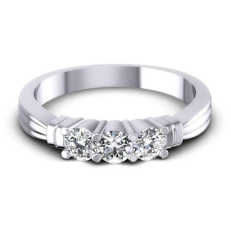 Round Diamonds 0.50CT Diamonds Wedding Band in 14KT Yellow Gold