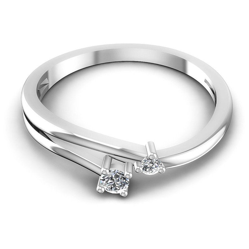 Round Diamonds 0.15CT Fashion Ring in 14KT Yellow Gold