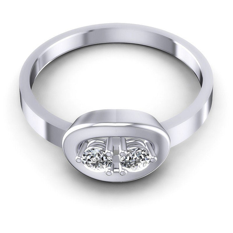 Round Diamonds 0.20CT Fashion Ring in 14KT Yellow Gold