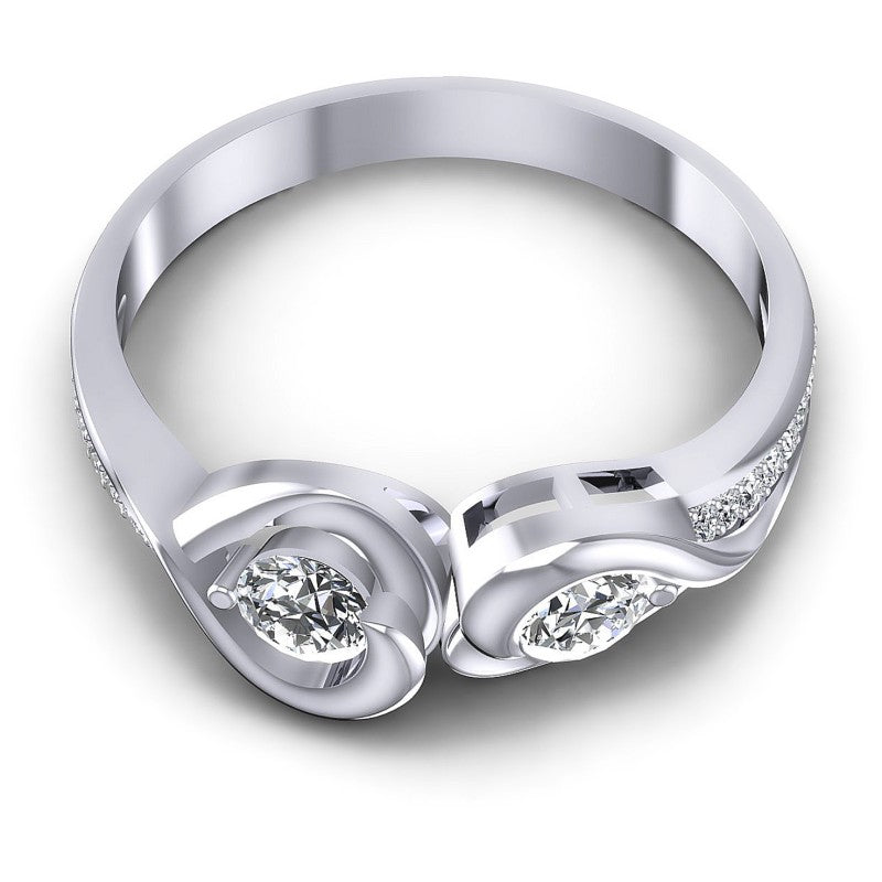 Round Diamonds 0.95CT Fashion Ring in 14KT Yellow Gold