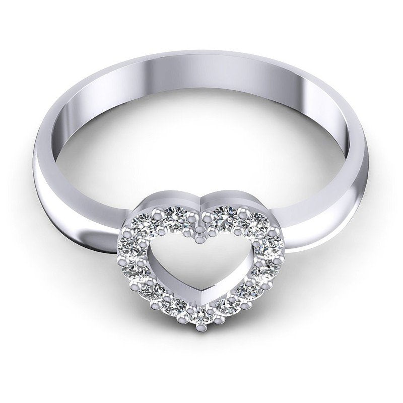 Round Diamonds 0.25CT Fashion Ring in 14KT Yellow Gold