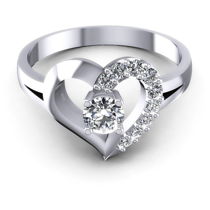 Round Diamonds 0.45CT Fashion Ring in 14KT Yellow Gold