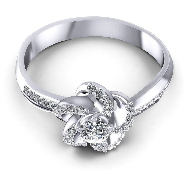 Round Diamonds 0.40CT Fashion Ring in 14KT Yellow Gold