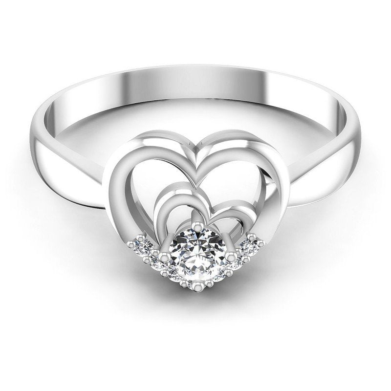 Round Diamonds 0.20CT Fashion Ring in 14KT Yellow Gold