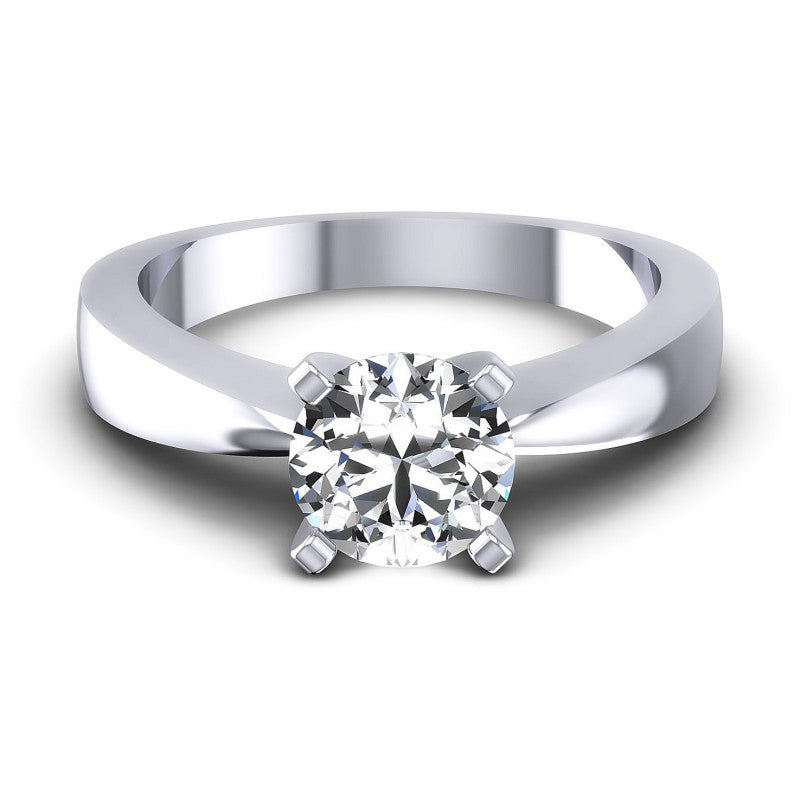 Round Diamonds 0.35CT Solitaire Ring in 14KT Yellow Gold