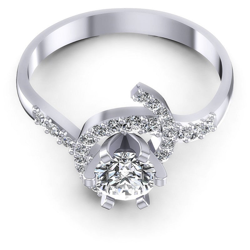 Round Diamonds 0.75CT Engagement Ring in 14KT Yellow Gold