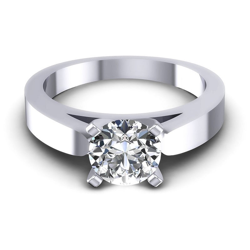 Round Diamonds 0.35CT Solitaire Ring in 14KT Yellow Gold
