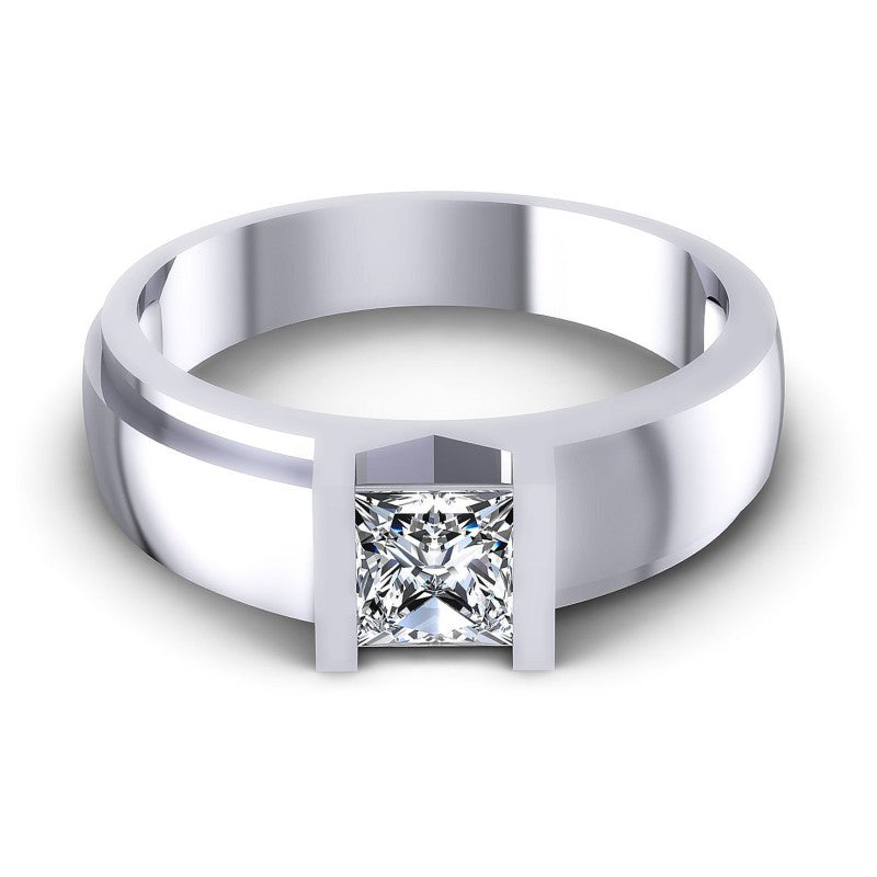 Princess Diamonds 0.35CT Solitaire Ring in 14KT Yellow Gold