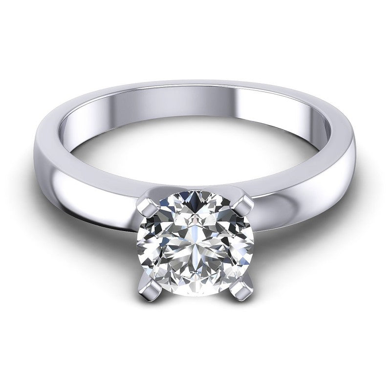 Round Diamonds 0.35CT Solitaire Ring in 14KT Yellow Gold
