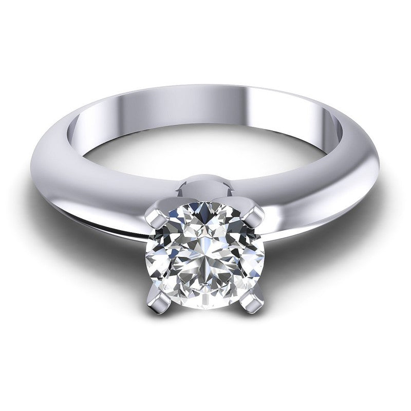 Round Diamonds 0.35CT Solitaire Ring in 14KT Yellow Gold