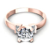 Princess and Round Diamonds 0.50CT Engagement Ring in 18KT Yellow Gold