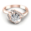 Round Diamonds 0.55CT Engagement Ring in 18KT Yellow Gold