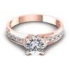 Round Diamonds 0.75CT Engagement Ring in 18KT Yellow Gold